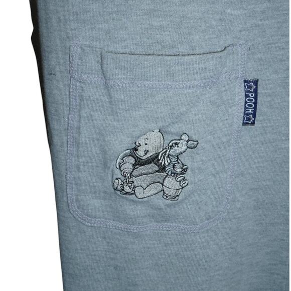Disney Winnie the Pooh & Friends Gray Sleeveless Henley Lounge Dress Women’s M - Picture 3 of 7